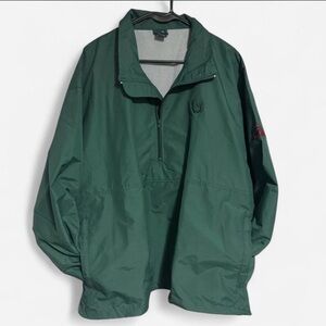 Vintage Y2K Lands’ End Nylon Windbreaker Half Zip, XL